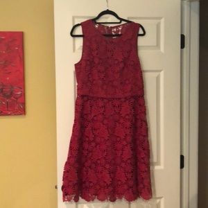 WHBM SILK LINED FLORAL DRESS